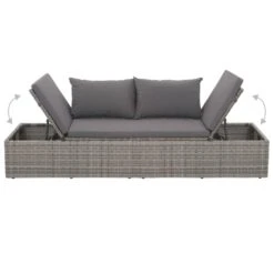 VidaXL Tuinbed 195x60 Cm Poly Rattan Grijs -Stijlvolle Tuinmeubelwinkel 0c62a5e361674cb3ba66ee61da3668f5