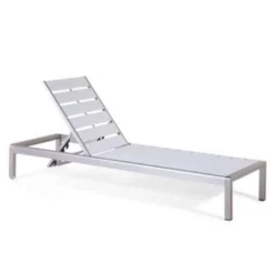 Beliani Tuinligstoel NARDO - Wit Kunsthout, Aluminium 7 Beliani Tuinligstoel NARDO - Wit Kunsthout, Aluminium -Stijlvolle Tuinmeubelwinkel 1000000652 0103