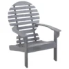 VidaXL Stoel Adirondack Massief Acaciahout Grijs