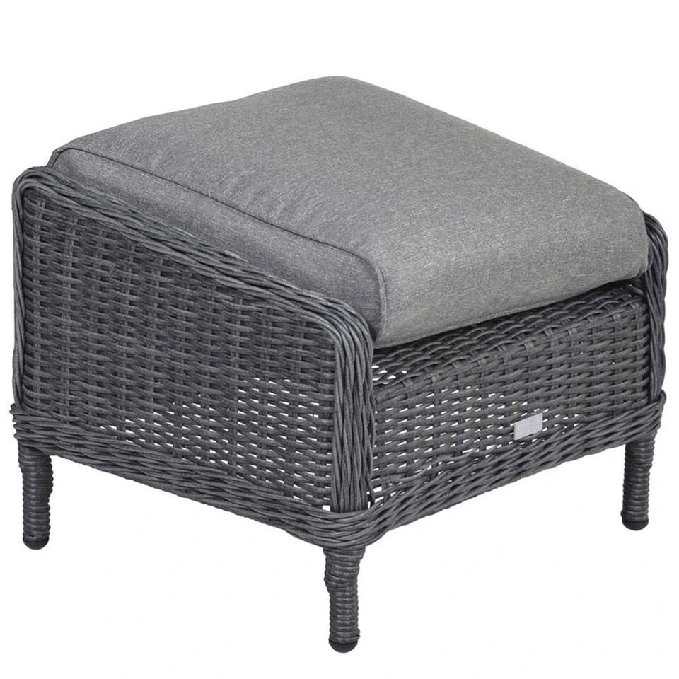 Garden Impressions Marbella Voetenbank Donker Grijs 1 Garden Impressions Marbella Voetenbank Donker Grijs