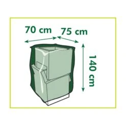 Merkloos Beschermhoes Voor Stapelstoelen - Grijs - 140 X 70 Cm 5 Merkloos Beschermhoes Voor Stapelstoelen - Grijs - 140 X 70 Cm -Stijlvolle Tuinmeubelwinkel 1000012376 0102