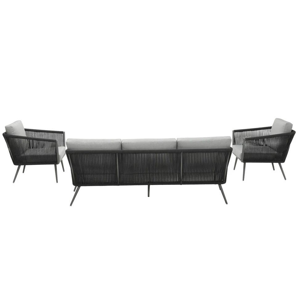 Garden Impressions Odessa Lounge Set 5-delig - Grijs 4 Garden Impressions Odessa Lounge Set 5-delig - Grijs - Afbeelding 4