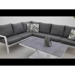 VDG Azoren Lounge Dining Set Links - White (tafel Verstelbaar) 7 VDG Azoren Lounge Dining Set Links - White (tafel Verstelbaar) -Stijlvolle Tuinmeubelwinkel 1000031629 0103