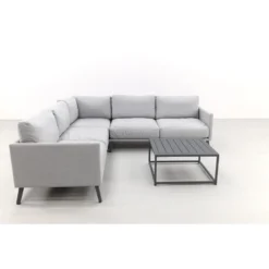 VDG New York Sunbrella Loungeset Grijs - Antraciet -Stijlvolle Tuinmeubelwinkel 1000031642 0103