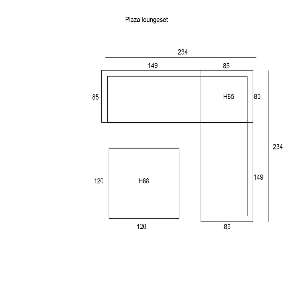 Garden Impressions Plaza Loungeset 4-delig - Sagres Sfeerhaard 2 Garden Impressions Plaza Loungeset 4-delig - Sagres Sfeerhaard - Afbeelding 2