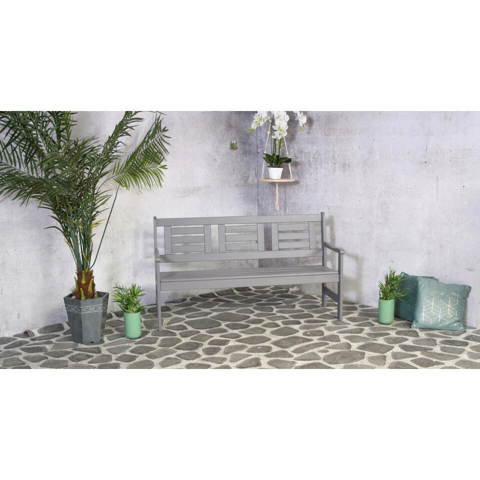 SenS-Line Boulogne Tuinbank - Grenenhout - Grijs 2 SenS-Line Boulogne Tuinbank - Grenenhout - Grijs - Afbeelding 2