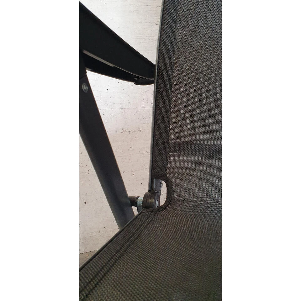 SenS-Line Sardinië Verstelbare Tuinstoel - Zwart 4 SenS-Line Sardinië Verstelbare Tuinstoel - Zwart - Afbeelding 4