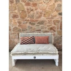 2L Home & Garden Palletbank Whitewash - Wit -Stijlvolle Tuinmeubelwinkel 1000038531 0102