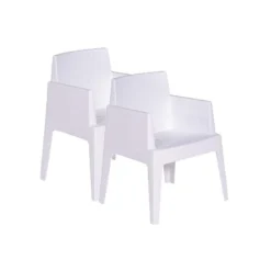 Garden Impressions Tuinstoel Box The Original Wit - 2 Stuks