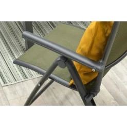 Garden Impressions Santos Tuinstoel Verstelbaar - Mos Groen -Stijlvolle Tuinmeubelwinkel 1000040801 0103