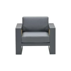Garden Impressions Solo Lounge Fauteuil - Carbon Black/Mystic Grey -Stijlvolle Tuinmeubelwinkel 1000048695 0102