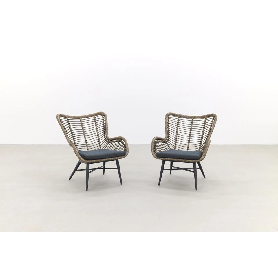 Jasmine Loungestoelen Set - Natural 3 Jasmine Loungestoelen Set - Natural - Afbeelding 3