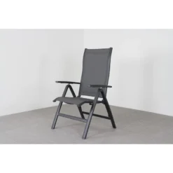 Suns New Castle Verstelbare Tuinstoel - Antraciet -Stijlvolle Tuinmeubelwinkel 1000048819 0102