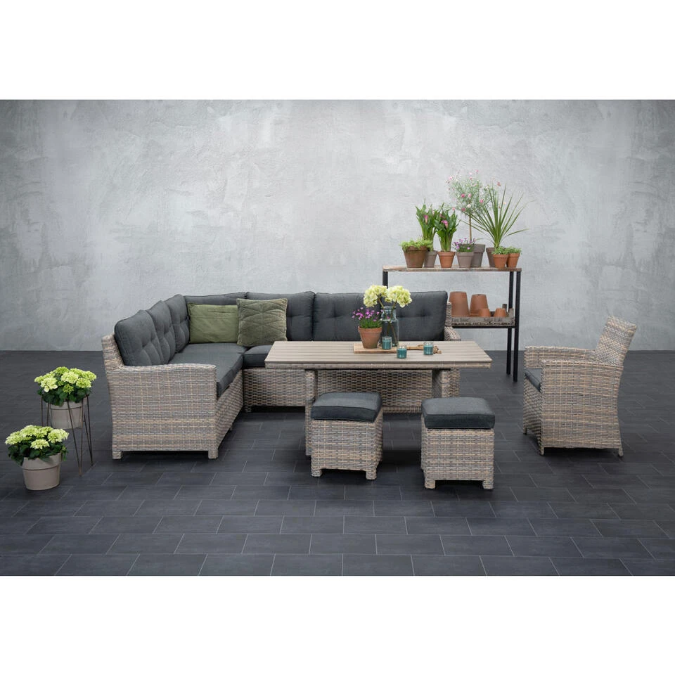 Garden Impressions Alaska L/D Set 6-delig Links - Vintage Willow 2 Garden Impressions Alaska L/D Set 6-delig Links - Vintage Willow - Afbeelding 2