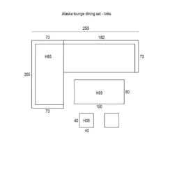 Garden Impressions Alaska L/D Set 6-delig Links - Vintage Willow 6 Garden Impressions Alaska L/D Set 6-delig Links - Vintage Willow -Stijlvolle Tuinmeubelwinkel 1000052365 0103