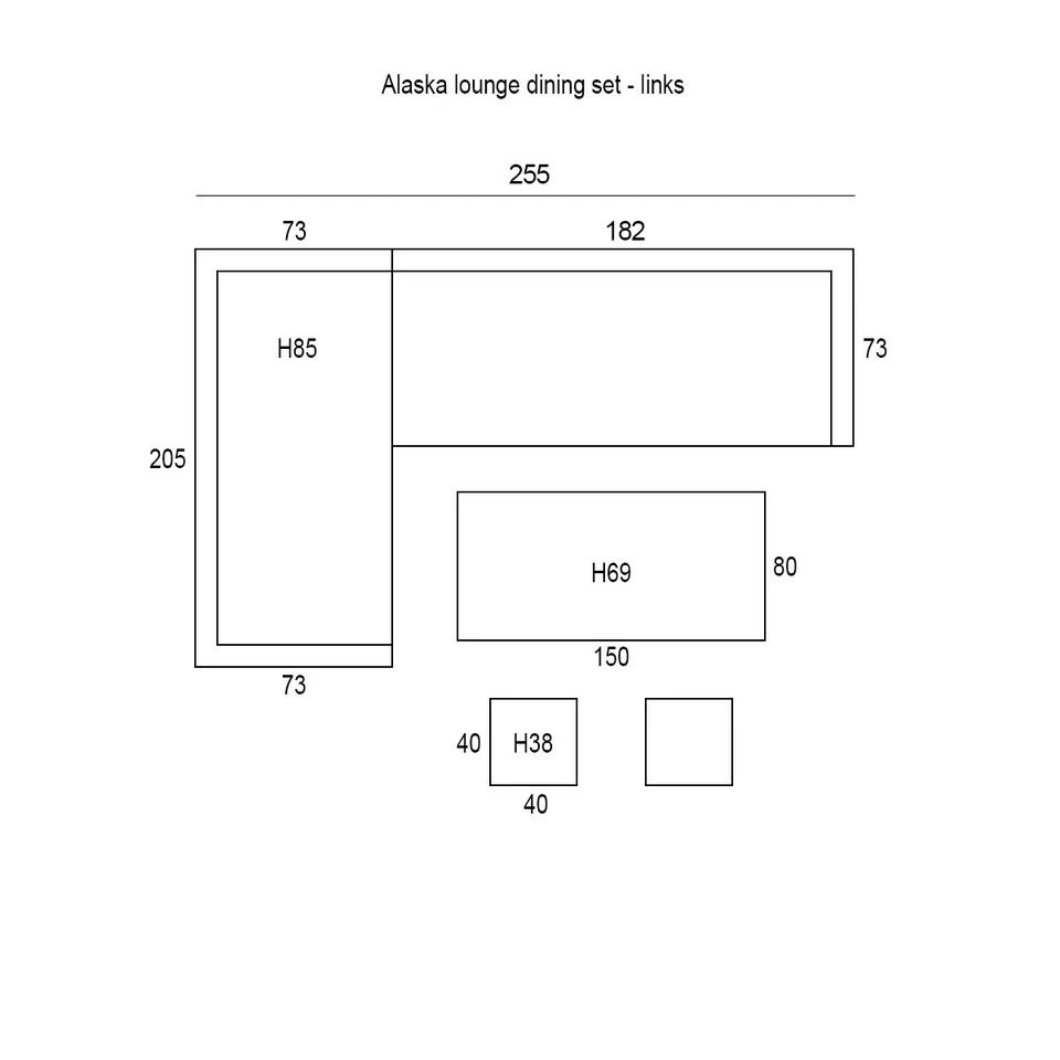 Garden Impressions Alaska L/D Set 6-delig Links - Vintage Willow 3 Garden Impressions Alaska L/D Set 6-delig Links - Vintage Willow - Afbeelding 3
