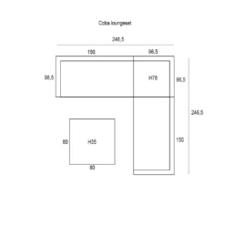 Garden Impressions Coba Lounge Set 4-delig - Mint Grey 6 Garden Impressions Coba Lounge Set 4-delig - Mint Grey -Stijlvolle Tuinmeubelwinkel 1000052913 0103