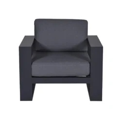 Garden Impressions Plaza Lounge Tuinstoel - Donker Grijs -Stijlvolle Tuinmeubelwinkel 1000052950 0104