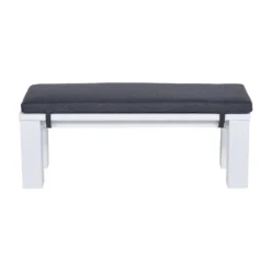 Garden Impressions Plaza Lounge Tuinbank 115,5x43xH40 Cm -mat Wit -Stijlvolle Tuinmeubelwinkel 1000052959 0103