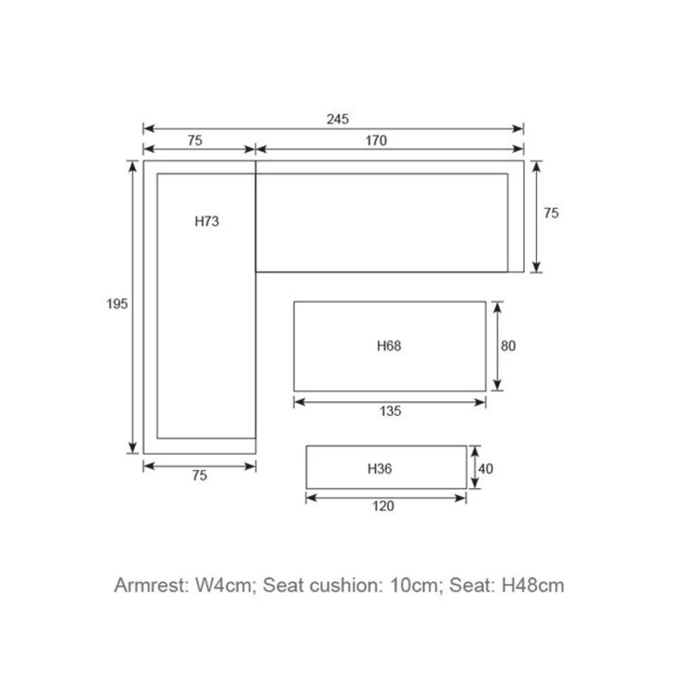 Garden Impressions Bari Lounge Diningset - 4 Delig - Wit 2 Garden Impressions Bari Lounge Diningset - 4 Delig - Wit - Afbeelding 2