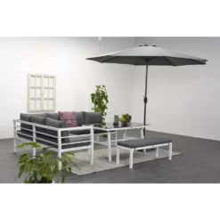 Garden Impressions Bari Lounge Diningset - 4 Delig - Wit 7 Garden Impressions Bari Lounge Diningset - 4 Delig - Wit -Stijlvolle Tuinmeubelwinkel 1000053012 0103