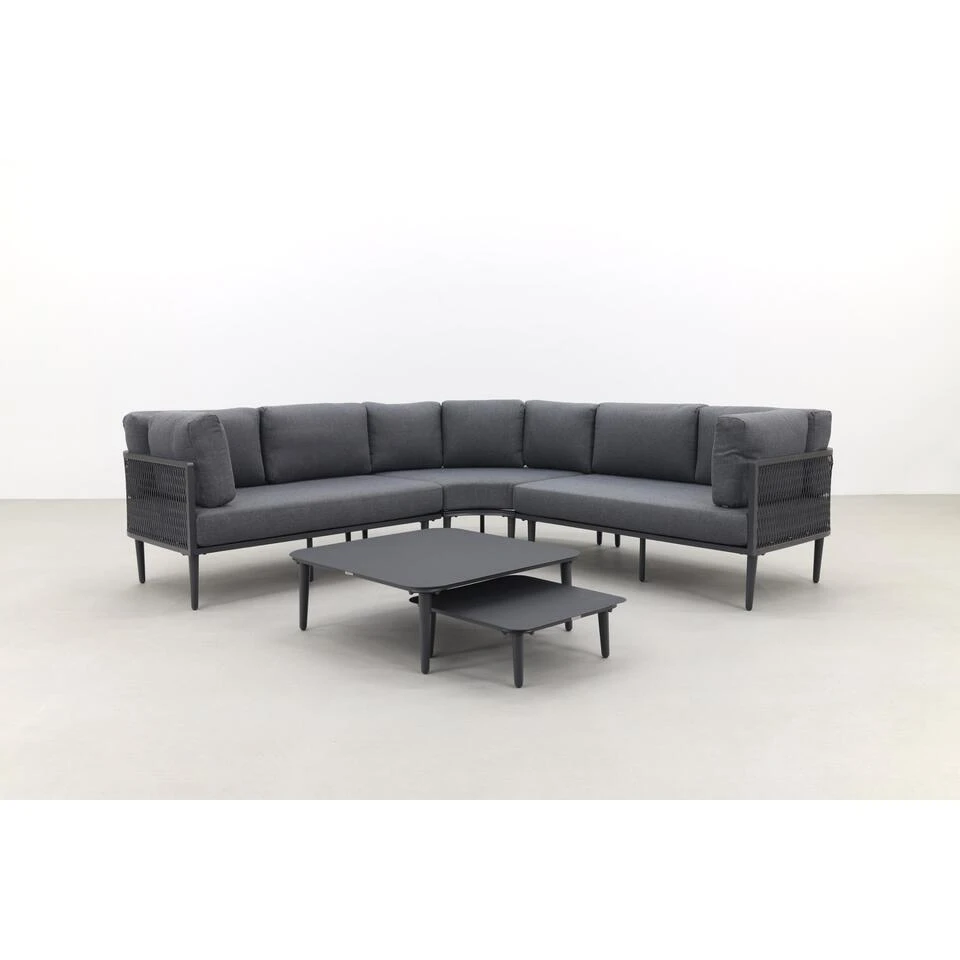 Garden Impressions Nina Loungeset - Carbon Black/Mystic Grey 3 Garden Impressions Nina Loungeset - Carbon Black/Mystic Grey - Afbeelding 3