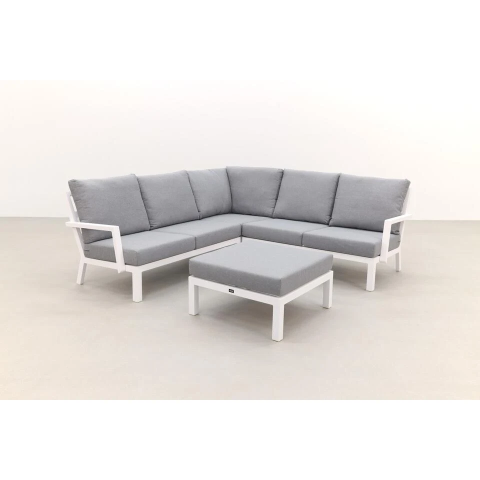 VDG Rockford Aluminium Loungeset Wit - 4-delig 2 VDG Rockford Aluminium Loungeset Wit - 4-delig - Afbeelding 2