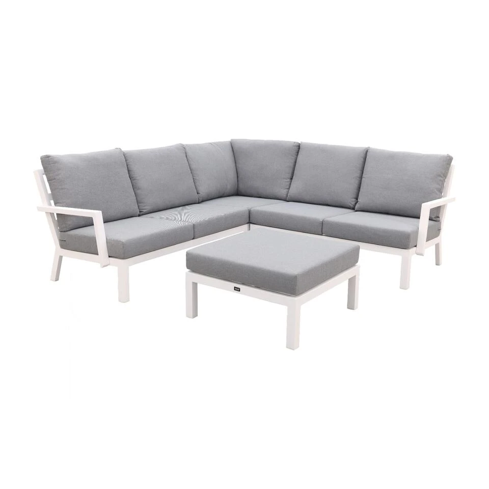 VDG Rockford Aluminium Loungeset Wit - 4-delig 1 VDG Rockford Aluminium Loungeset Wit - 4-delig
