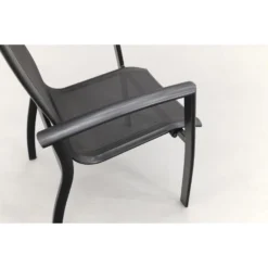 Kettler Legato Curve Stapelstoel - Antraciet -Stijlvolle Tuinmeubelwinkel 1000053220 0103