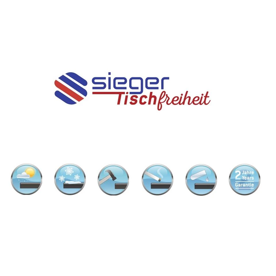 Sieger Klaptafel 70x115 Cm Antraciet 4 Sieger Klaptafel 70x115 Cm Antraciet - Afbeelding 4