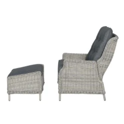 Garden Impressions Santa Rosa Relax Tuinstoel+voetenbank Vintage -Stijlvolle Tuinmeubelwinkel 1000054029 0104