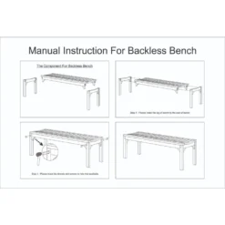 Giga Meubel Tuinbank Teakhout - Naturel - 120cm - Bank Madison -Stijlvolle Tuinmeubelwinkel 1000054250 0102