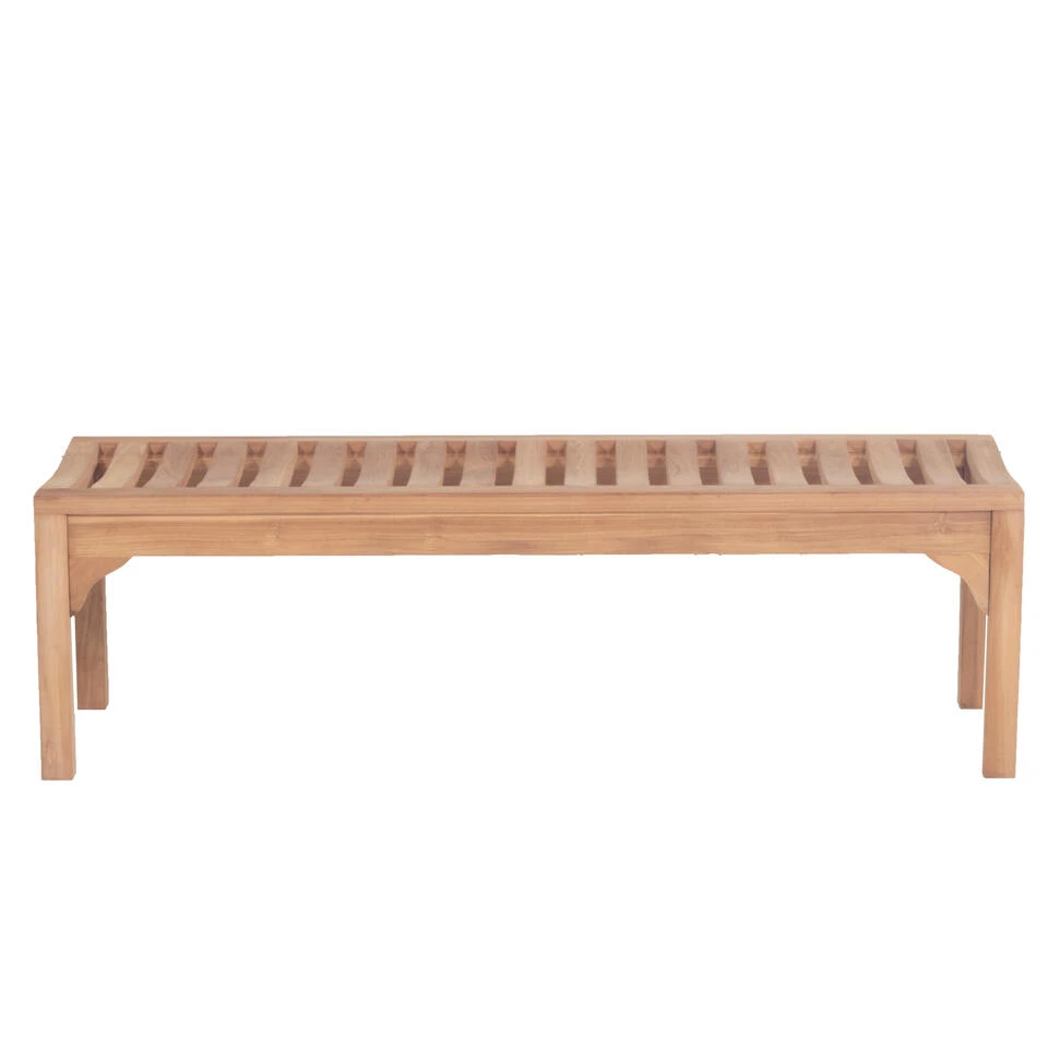 Giga Meubel Tuinbank Teakhout - Naturel - 150cm - Bank Madison 1 Giga Meubel Tuinbank Teakhout - Naturel - 150cm - Bank Madison