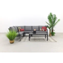 VDG Azoren/Atlanta Loungeset - Antraciet - Links & Rechts -Stijlvolle Tuinmeubelwinkel 1000054733 0102