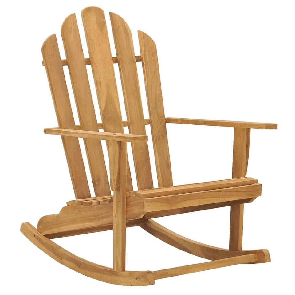 VidaXL Schommelstoel Adirondack Massief Teakhout 1 VidaXL Schommelstoel Adirondack Massief Teakhout