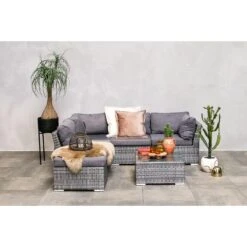 Fonteyn - Loungeset Palermo - Dark Grey -Stijlvolle Tuinmeubelwinkel 1000073116 0102