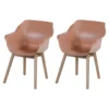 Set Van 2- Hartman Sophie Studio Diningstoel-Italian Terra- Teak Poot