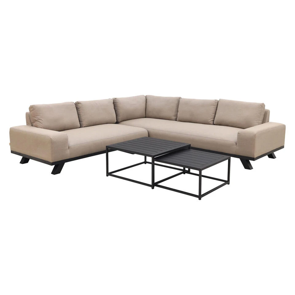 VDG Barcelona Sunbrella Loungeset - Taupe 2 VDG Barcelona Sunbrella Loungeset - Taupe - Afbeelding 2