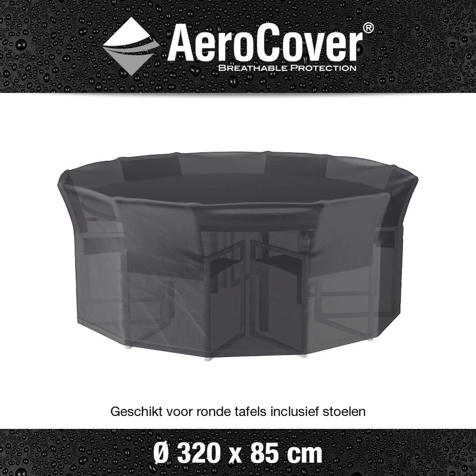 Aerocover Ronde Tuinsethoes - 320x85 Cm 2 Aerocover Ronde Tuinsethoes - 320x85 Cm - Afbeelding 2