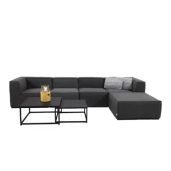 Liberty/Royalty Sunbrella Loungeset Met Hocker - Sooty - 7-delig