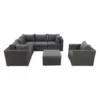 Suns Loungeset Garda Inclusief Fauteuil - Antraciet