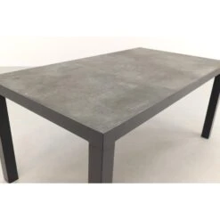 VDG President Tuintafel 160 X 90 Cm. - Antraciet -Stijlvolle Tuinmeubelwinkel 1000074468 0103