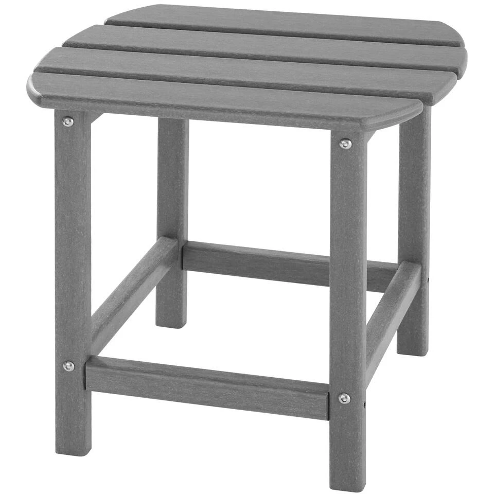 Tectake - 2 Tuinstoelen Janis Met Tafel - Houtlook - Grijs 4 Tectake - 2 Tuinstoelen Janis Met Tafel - Houtlook - Grijs - Afbeelding 4