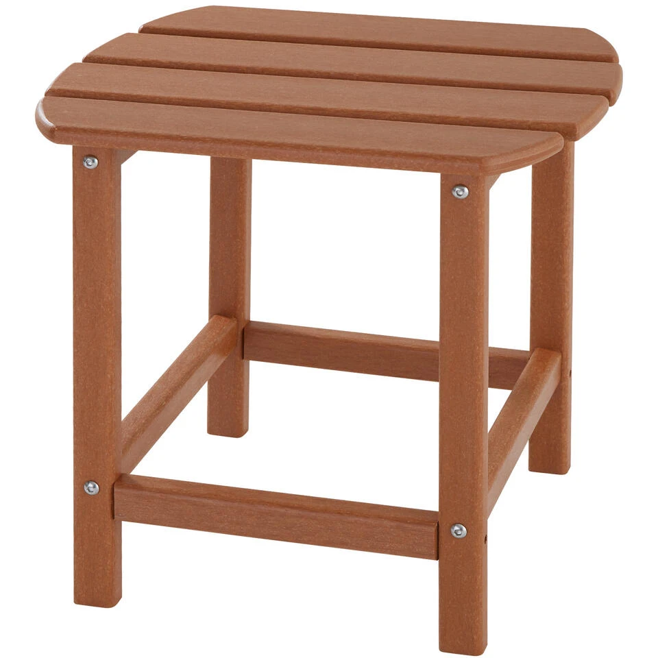 Tectake - 2 Tuinstoelen Janis Met Tafel - Houtlook - Bruin 4 Tectake - 2 Tuinstoelen Janis Met Tafel - Houtlook - Bruin - Afbeelding 4