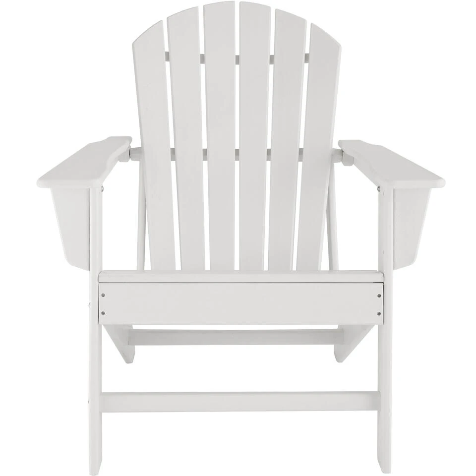 Tectake - Tuinstoel Joan Wit - Tuinstoel In Houtlook 4 Tectake - Tuinstoel Joan Wit - Tuinstoel In Houtlook - Afbeelding 4