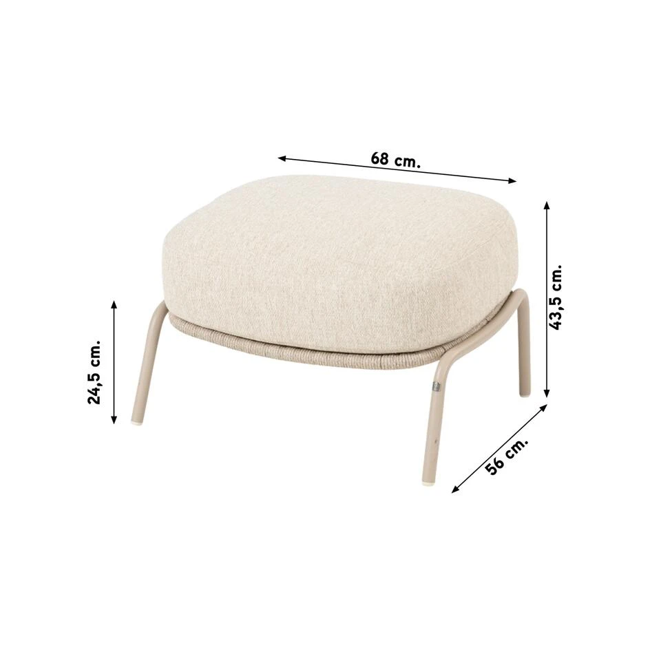 4 Seasons Puccini Voetenbank - Rope 2 4 Seasons Puccini Voetenbank - Rope - Afbeelding 2