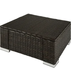 Tectake - Wicker Zitkruk Bruin Mix - 53 X 53 X 26 Cm 6 Tectake - Wicker Zitkruk Bruin Mix - 53 X 53 X 26 Cm -Stijlvolle Tuinmeubelwinkel 1000083109 0102