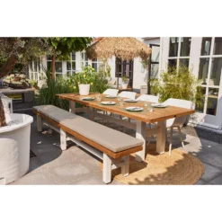 Hartman Yasmani Bank - 300x45 Cm. - White -Stijlvolle Tuinmeubelwinkel 1000084619 0103