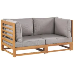 Beliani Tuinsofa TRANI - Lichte Houtkleur Acaciahout 6 Beliani Tuinsofa TRANI - Lichte Houtkleur Acaciahout -Stijlvolle Tuinmeubelwinkel 1000086440 0100