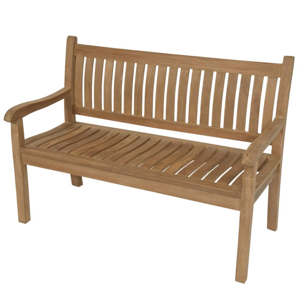 Teak Tuinbank Gebogen - Hout - Bruin 3 Teak Tuinbank Gebogen - Hout - Bruin - Afbeelding 3